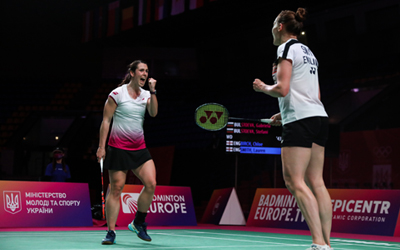 Chloe and Lauren win silver Euros 2021 400x250 1