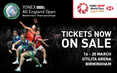 YONEX All England Common Ticket Sale Now Open