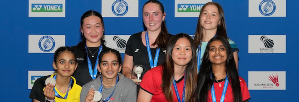 All England Junior Women’s Doubles podium 1200 All England Junior Women's Doubles podium 1200
