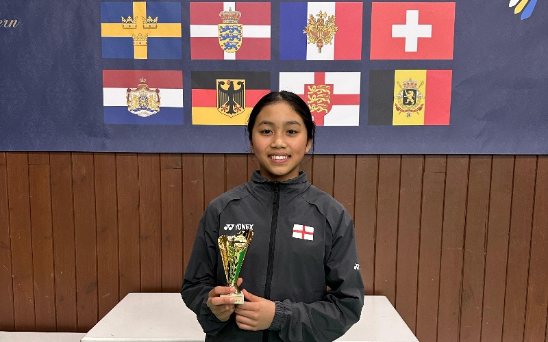 Mutiara Mandala hold the U15 8 Nations trophy